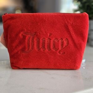Juicy Couture Plush Red Pouch